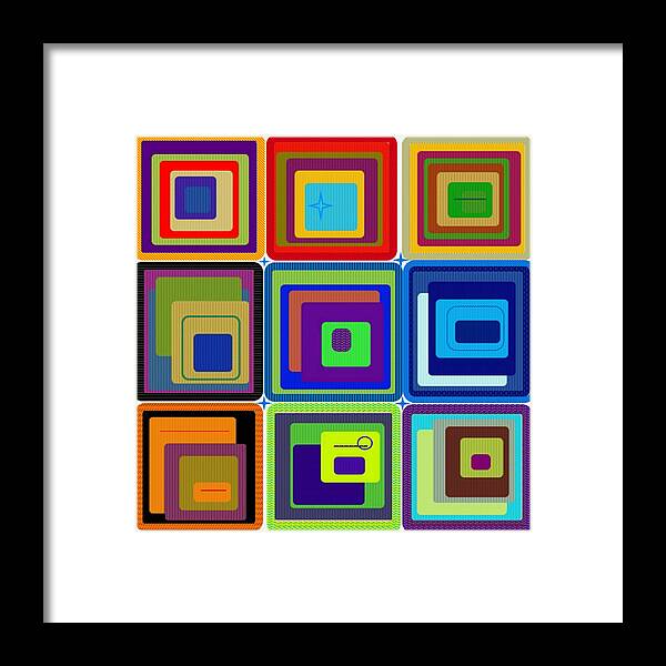 Corners Framed Print featuring the digital art Creative Corner by Designs By L