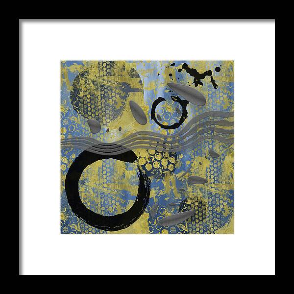 Enso Framed Print featuring the mixed media Creative Mind by Kandy Hurley