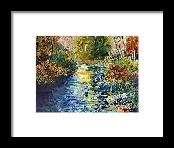 Creek Framed Print featuring the painting Creekside Tranquility by Hailey E Herrera