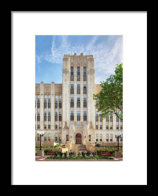 Creighton University Framed Print featuring the photograph Creighton Hall - Creighton University by Susan Rissi Tregoning