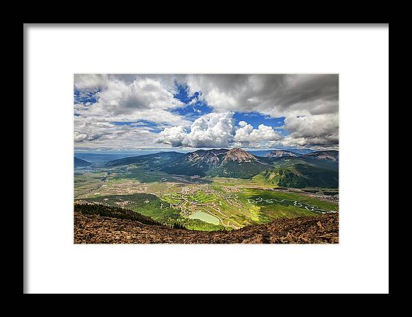 Colorado Framed Print featuring the photograph Crested Butte Clouds by Darren White