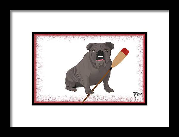 Ice Hockey Gray Bulldog Digital Art by College Mascot Designs - Fine Art  America