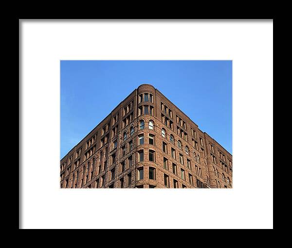Building Framed Print featuring the photograph Crisp and Romanesque by James Covello