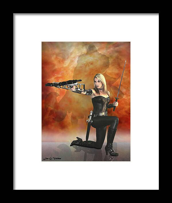 Crossbow Framed Print featuring the photograph Crossbow Heroine by Jon Volden