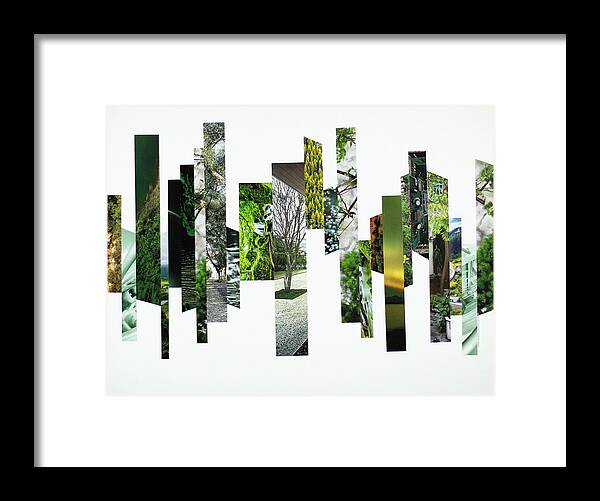 Collage Framed Print featuring the photograph Crosscut#129 by Robert Glover