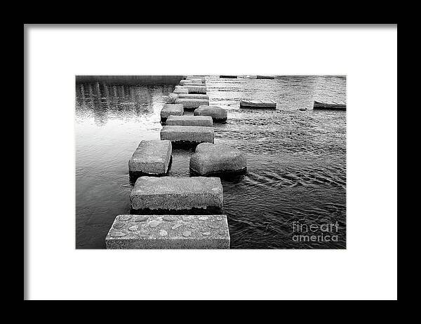 Kyoto Framed Print featuring the photograph Crossing the Kamo River by Dean Harte