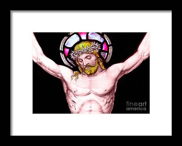 Crucifixion Framed Print featuring the photograph Crucify by Munir Alawi