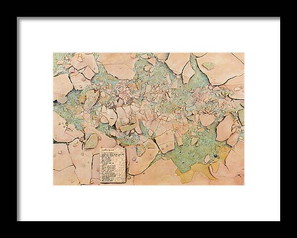 Cracked Framed Print featuring the painting Crunchy Ground by James W Johnson