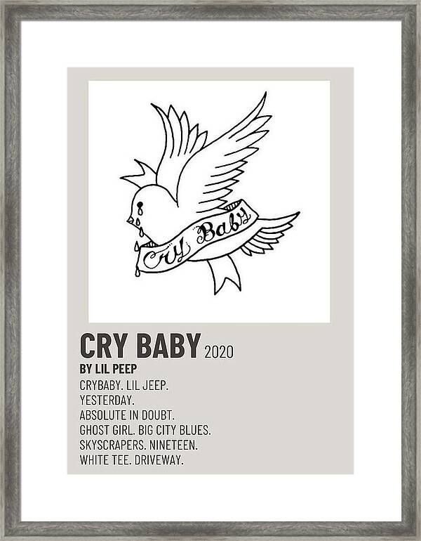 Lil Peep Cry Baby Poster 24 X 36 