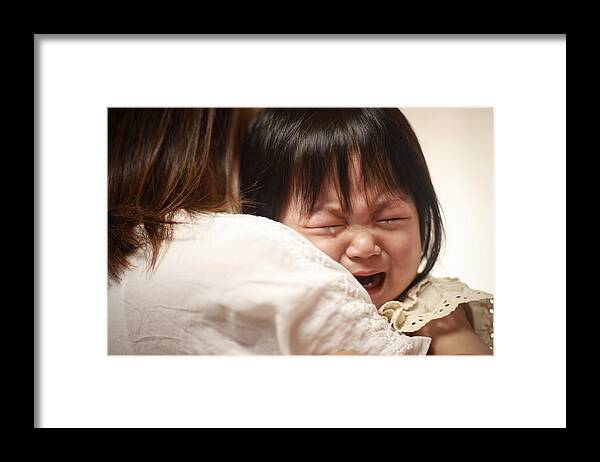 Preschool Framed Print featuring the photograph Crying baby by Yamasan