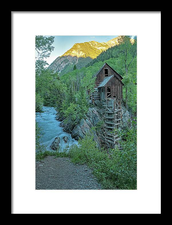 Crystal Mill Framed Print featuring the photograph Crystal Mill 16923 by Rick Perkins