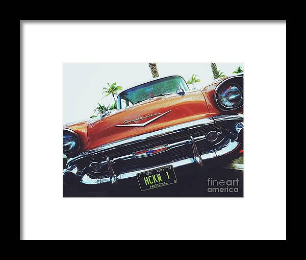 Chevrolet Framed Print featuring the photograph Cuban Chevrolet 2 by Claudia Zahnd-Prezioso