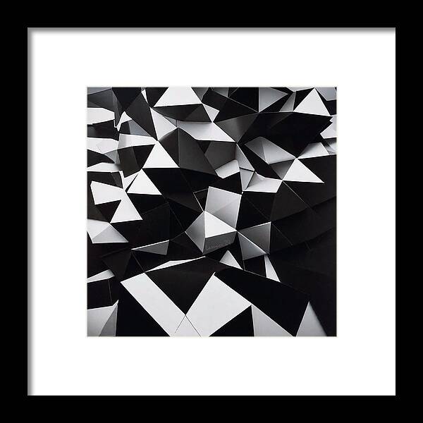 Art Framed Print featuring the digital art Cube - No.12 by Fred Larucci