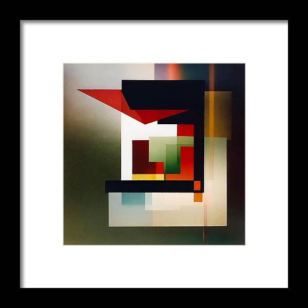 Art Framed Print featuring the digital art Cube - No.16 by Fred Larucci