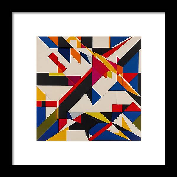 Art Framed Print featuring the digital art Cube - No.22 by Fred Larucci