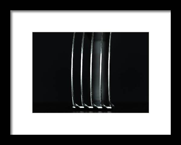 Black Framed Print featuring the photograph Culinary Tools - Pastry Cutter 2 by Amelia Pearn