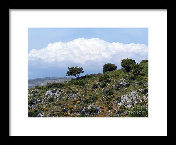 Cumulus Clouds Framed Print featuring the photograph Cumulus Clouds - Sierra Nevada by Phil Banks