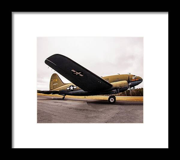 Curtiss C46 Commando Framed Print featuring the photograph Curtiss c-46 Commando -002 by Flees Photos
