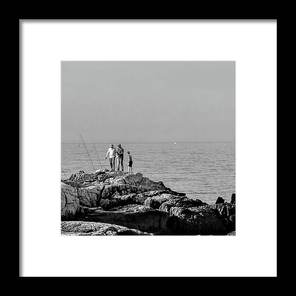 Striper Framed Print featuring the photograph Dad, She's A Keeper by Deb Bryce