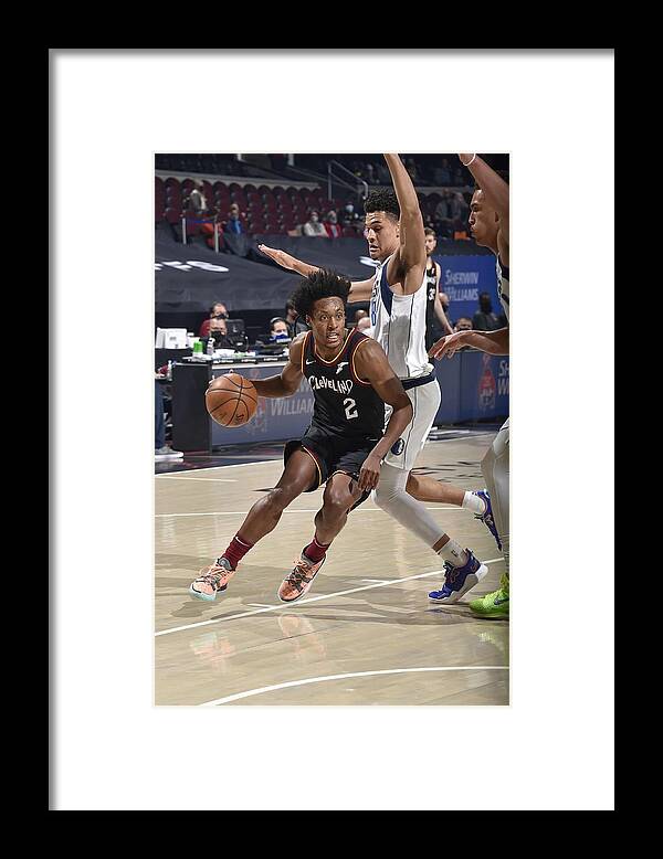 Nba Pro Basketball Framed Print featuring the photograph Dallas Mavericks v Cleveland Cavaliers by David Liam Kyle