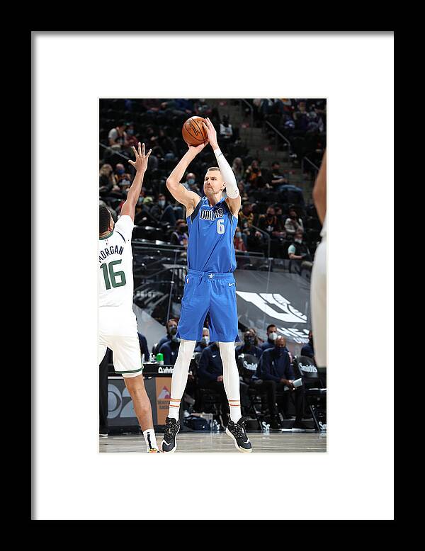 Nba Pro Basketball Framed Print featuring the photograph Dallas Mavericks v Utah Jazz by Melissa Majchrzak