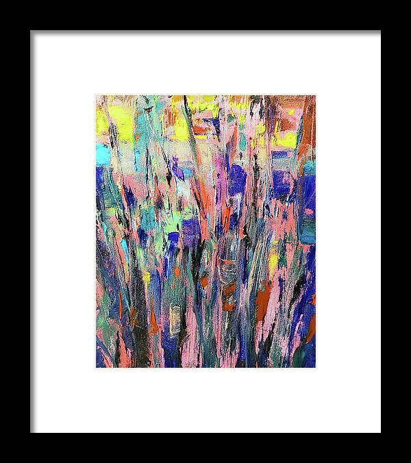 Abstract Framed Print featuring the painting Dalliance No. 22 by Linette Childs