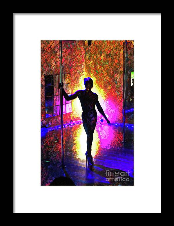Dark Framed Print featuring the digital art Dancing On Glass 3 by Recreating Creation