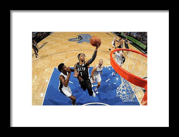 Nba Pro Basketball Framed Print featuring the photograph D'angelo Russell by Fernando Medina