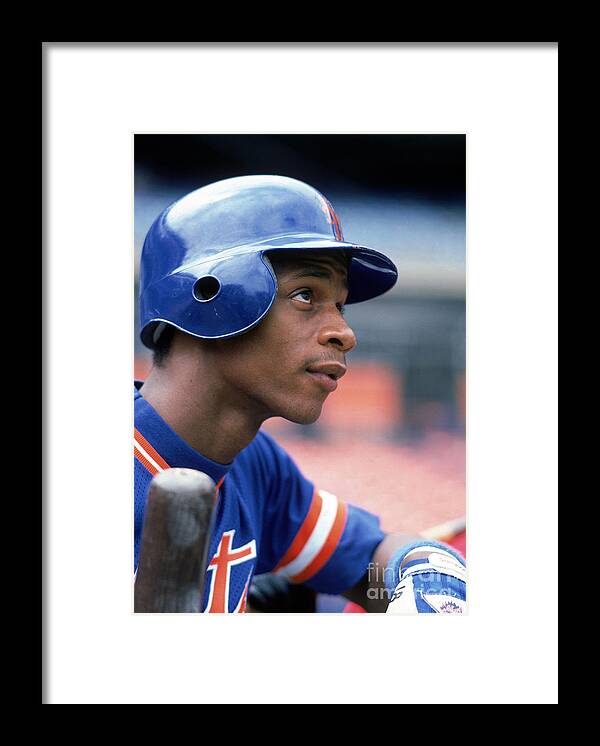 1980-1989 Framed Print featuring the photograph Darryl Strawberry by Rich Pilling