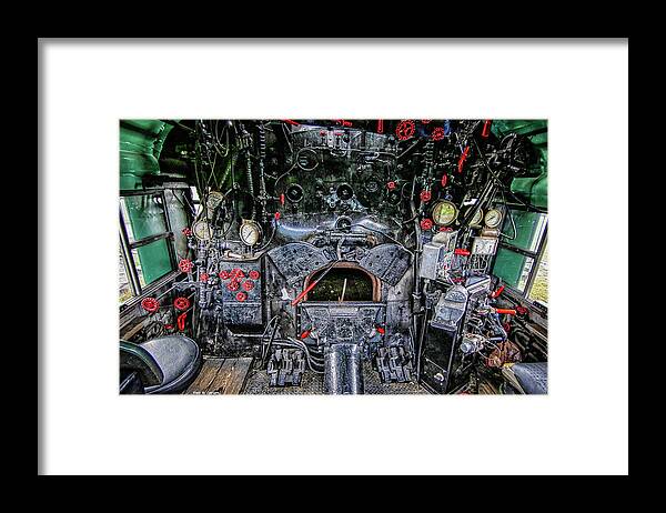 Steam Engine Framed Print featuring the photograph Dashboard of Steam by Dale R Carlson