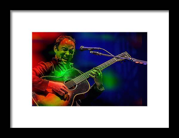 Dave Matthews Paintings Framed Print featuring the mixed media Dave Matthews by Marvin Blaine