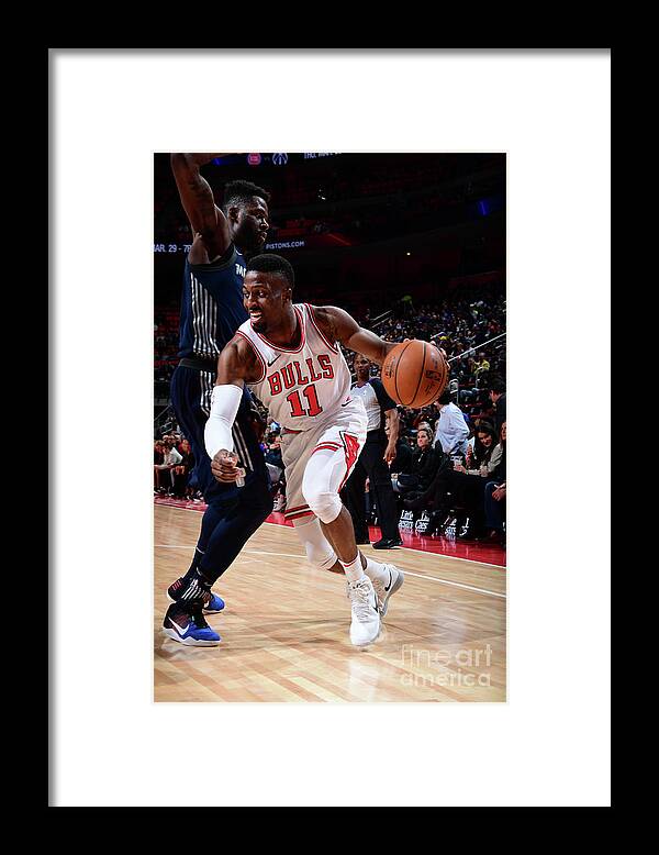 David Nwaba Framed Print featuring the photograph David Nwaba by Chris Schwegler