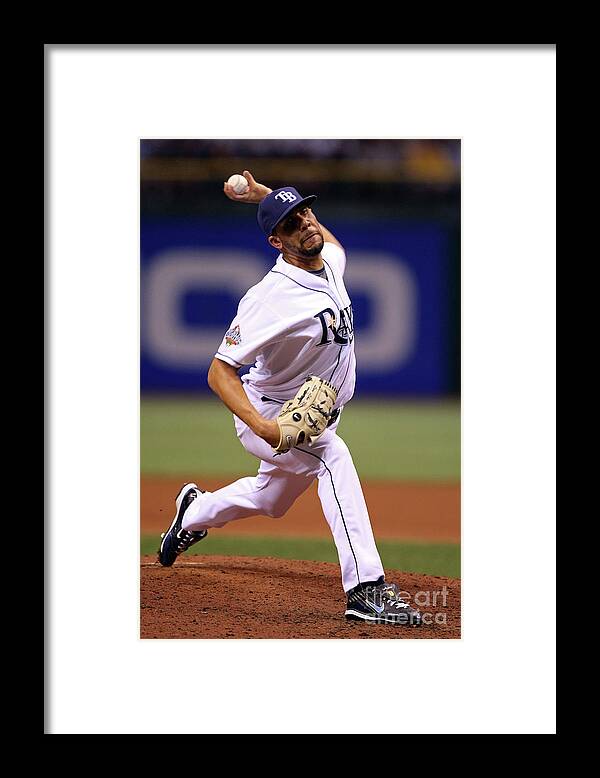 David Price Framed Print featuring the photograph David Price by Jed Jacobsohn