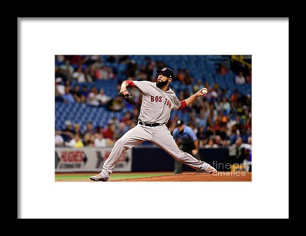 David Price Framed Print featuring the photograph David Price by Julio Aguilar