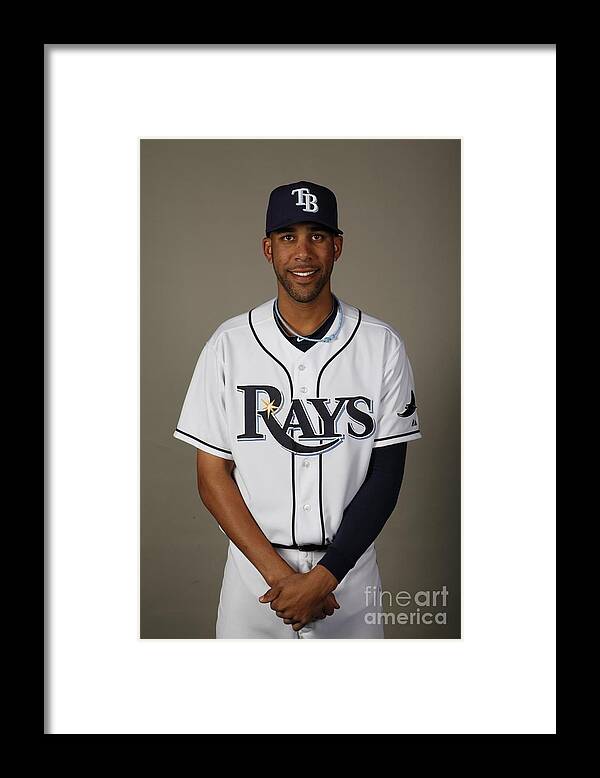 Media Day Framed Print featuring the photograph David Price by Robert Rogers