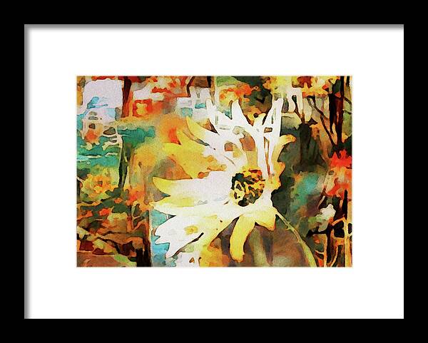 Daydreaming Daisies Framed Print featuring the painting Daydreaming Daisies by Susan Maxwell Schmidt
