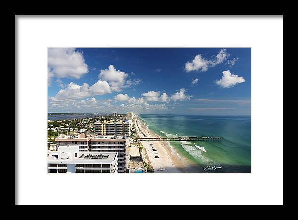Beach Framed Print featuring the photograph Daytona Beach Strip by Allen L Improta