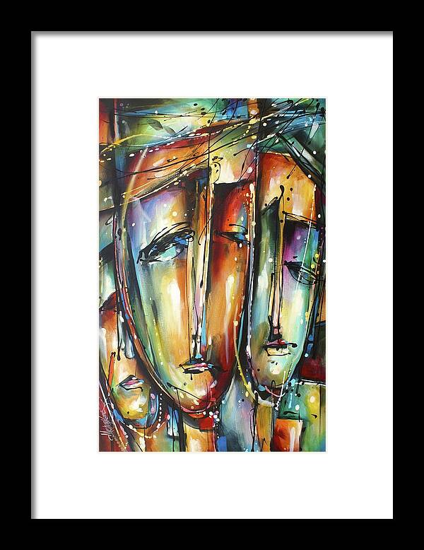 Urban Framed Print featuring the painting Dazzled by Michael Lang