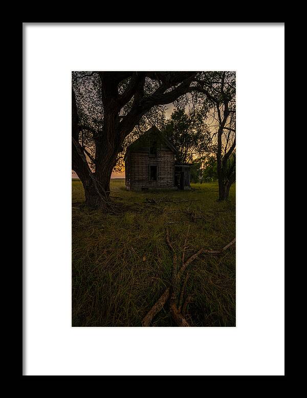 South Dakota Framed Print featuring the photograph Dead Tree Hill by Aaron J Groen