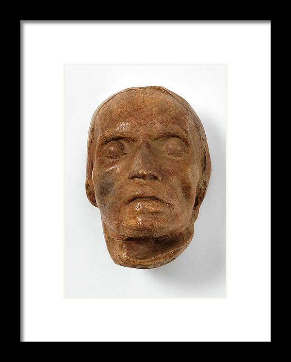 Death mask Ludwig Beethoven Framed Print by Josef Danhauser - Fine Art America