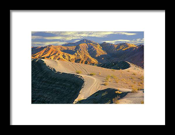 Desert Framed Print featuring the photograph Death Valley at Sunset by Mike McGlothlen