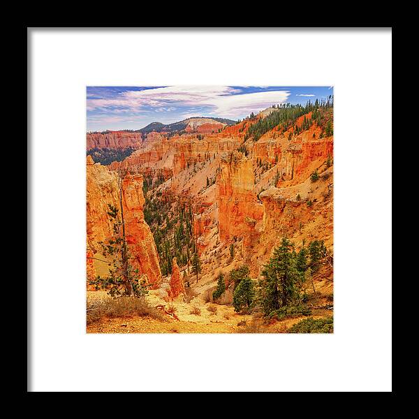 Bryce Canyon Framed Print featuring the photograph December 2022 Bryce Canyon Detail by Alain Zarinelli