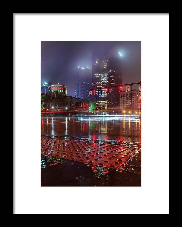 Cityscape Framed Print featuring the photograph December in Gotham by Arthur Oleary