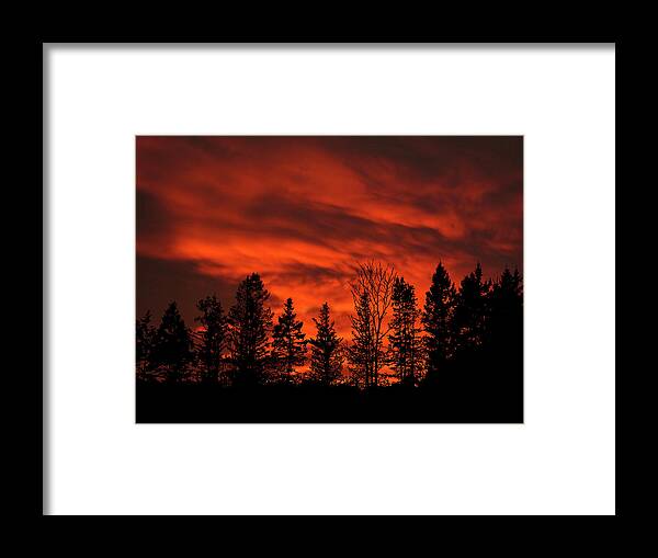 December Framed Print featuring the photograph December Sunset on Appalachian Trail Pennsylvania by David Dehner
