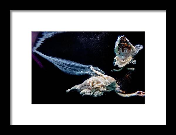 Underwater Framed Print featuring the photograph Decisions by Dan Friend