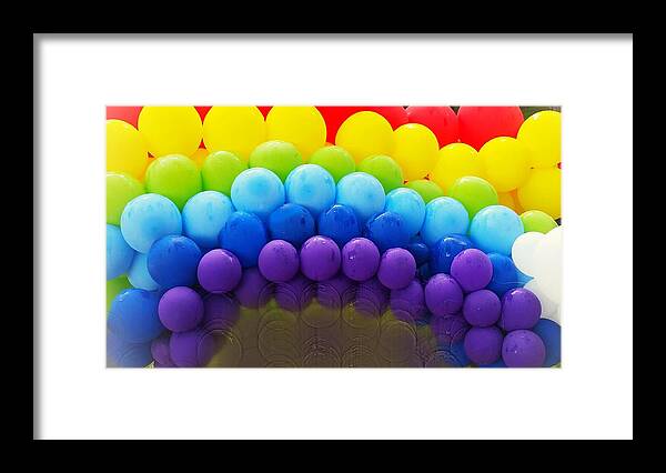 Event Framed Print featuring the photograph Decoration of balloon by Becky Boerman / FOAP
