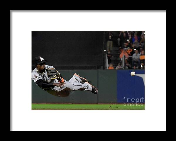 San Francisco Framed Print featuring the photograph Dee Gordon and Brandon Crawford by Thearon W. Henderson
