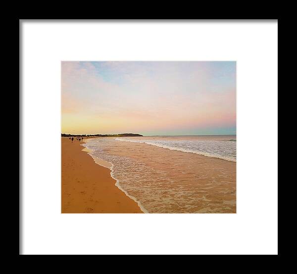 Water Framed Print featuring the photograph Dee Why Beach Sunset No 3 by Andre Petrov