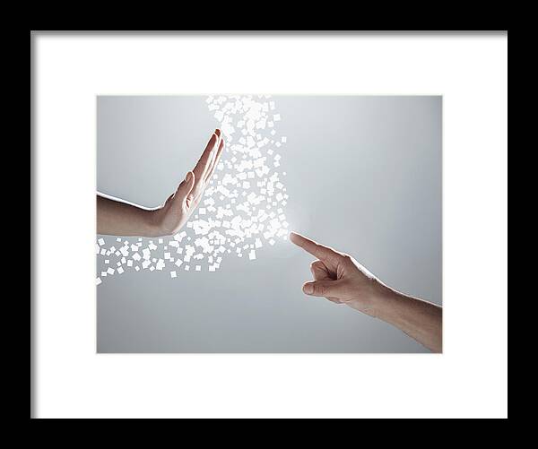 Mature Adult Framed Print featuring the photograph Deflecting Energy by PM Images