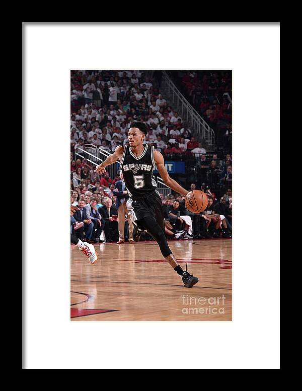 Dejounte Murray Framed Print featuring the photograph Dejounte Murray by Bill Baptist